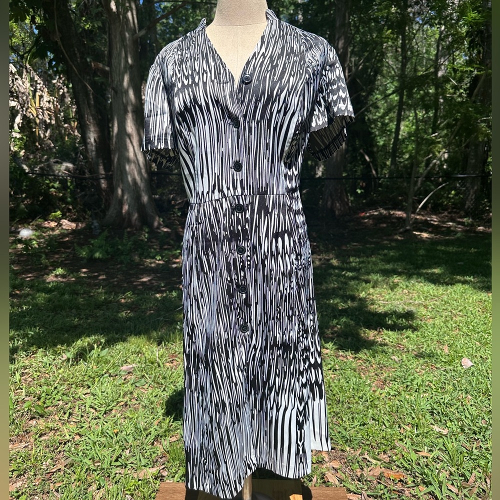 Lane Bryant Black and White Dress 14